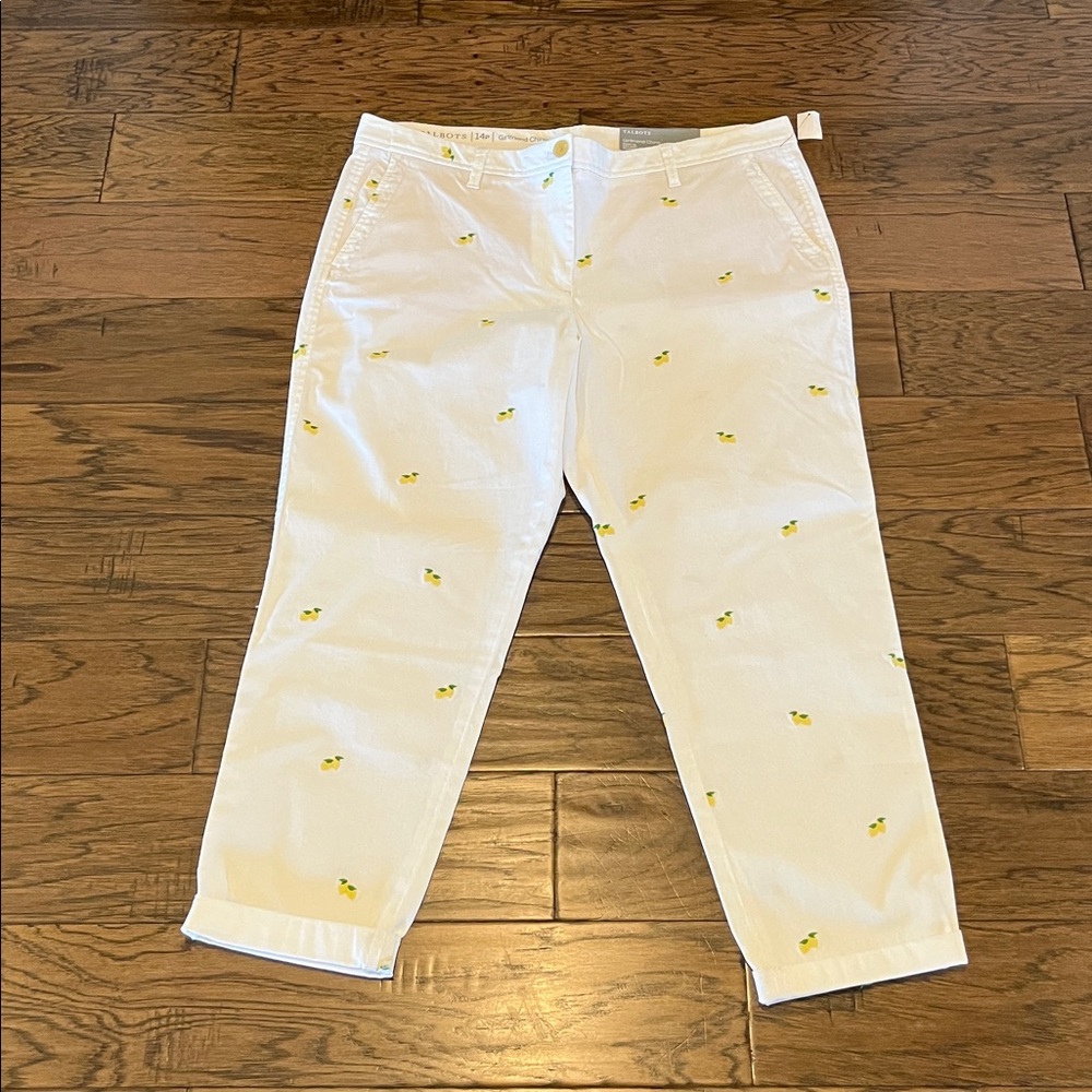 Talbots Girlfriend Chino High Rise NWT Size 14P